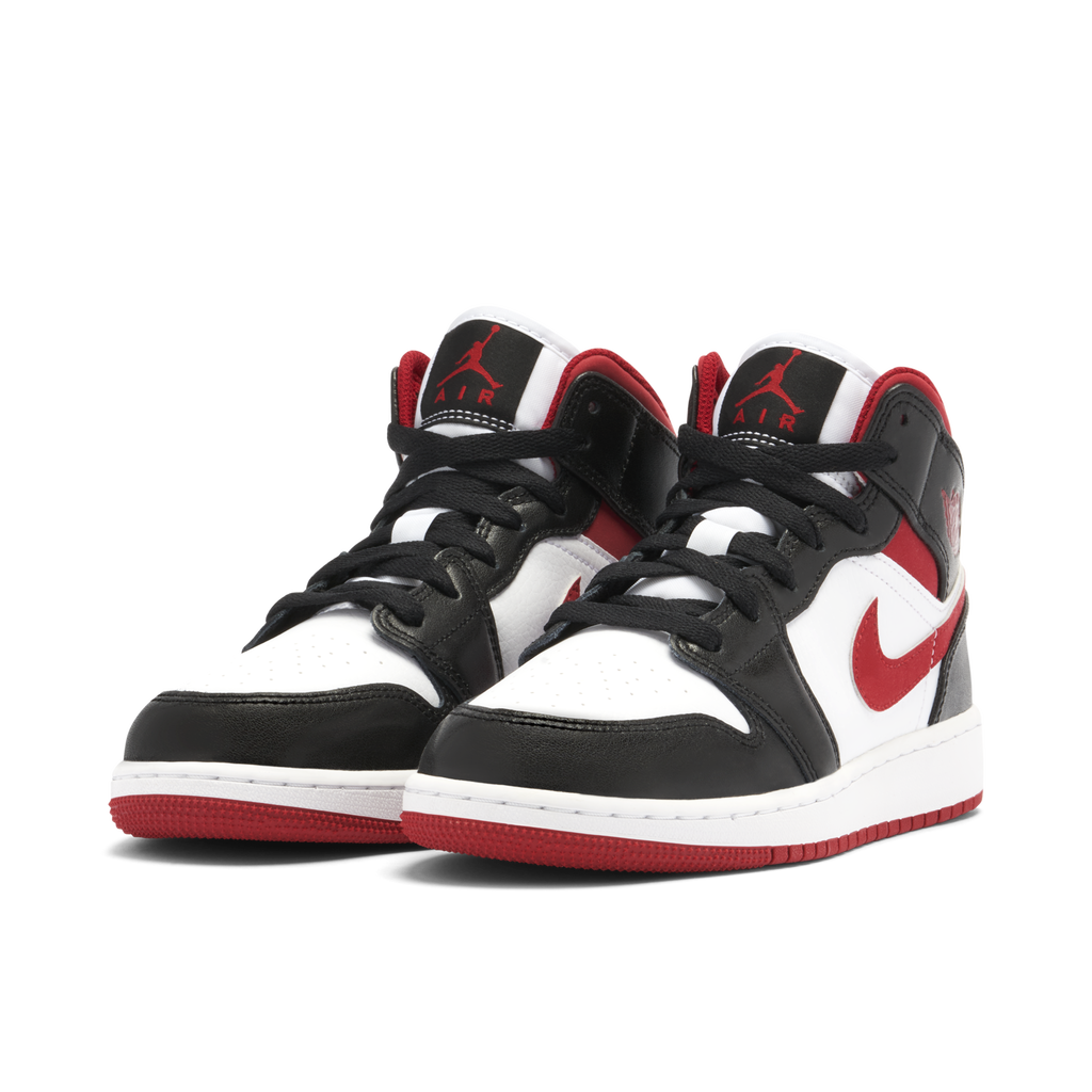 Air Jordan 1 Mid Gym Red Black White (GS)
