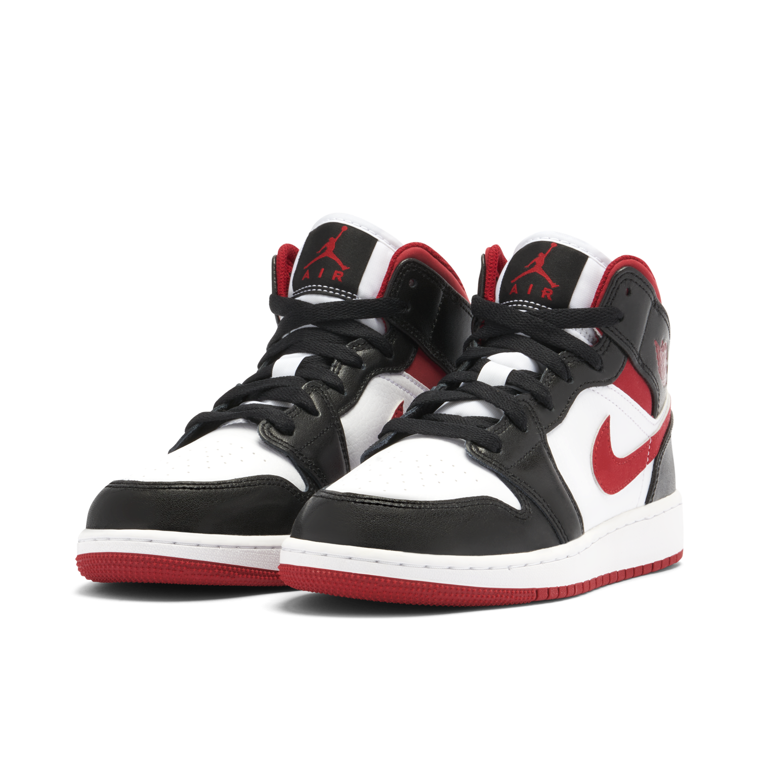 Air Jordan 1 Mid Gym Red Black White (GS)